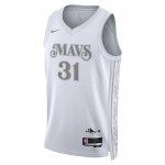 Maillot NBA Dallas Mavericks Klay Thompson Nike 2024-25 City Edition Blanc Swingman - Homme